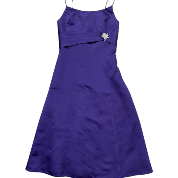 David’s Bridal Custom Fit Girls Purple Dress - Picture 1 of 3